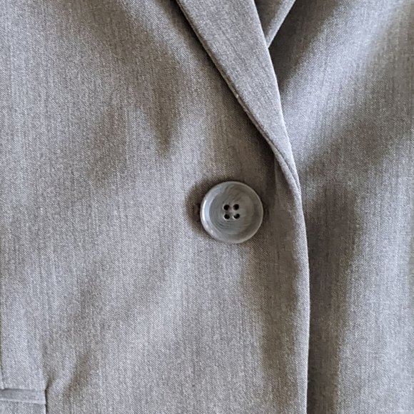 Metaphor Gray Blazer, Single Button, Size 4 - Picture 6 of 14